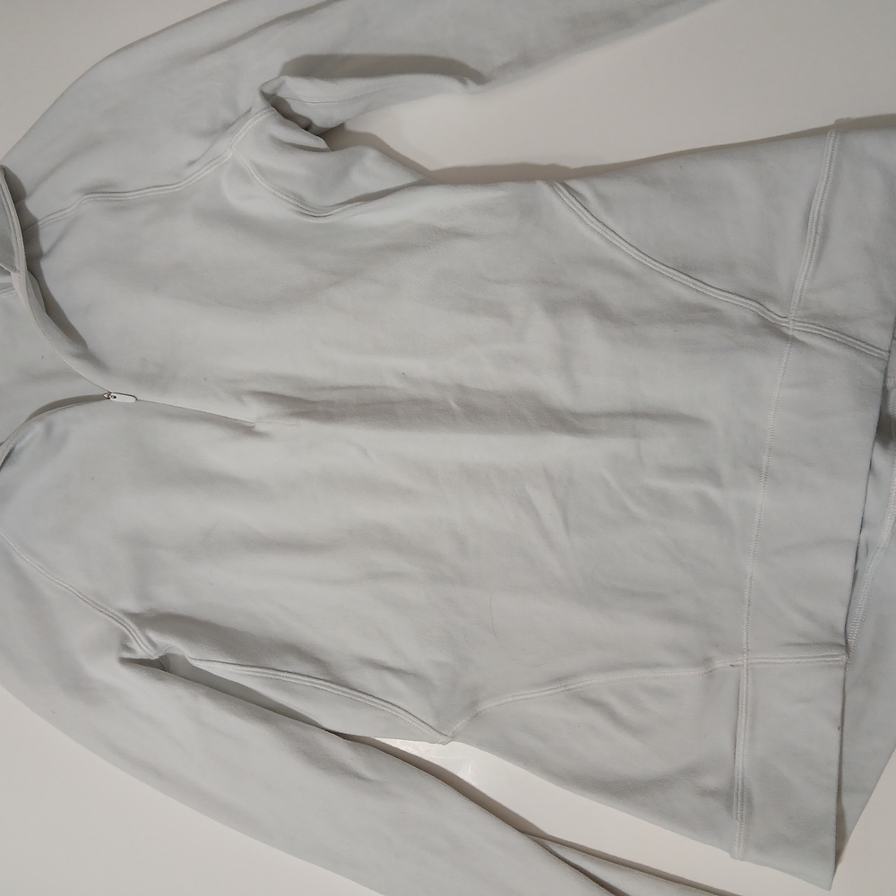 White Quarter-Zip Pullover